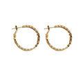 MAC147 Vintage Style Zircon Inlaid Hoop Earrings Elegant - SJB-DIAMOND ELITES