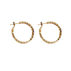 MAC147 Vintage Style Zircon Inlaid Hoop Earrings Elegant - SJB-DIAMOND ELITES