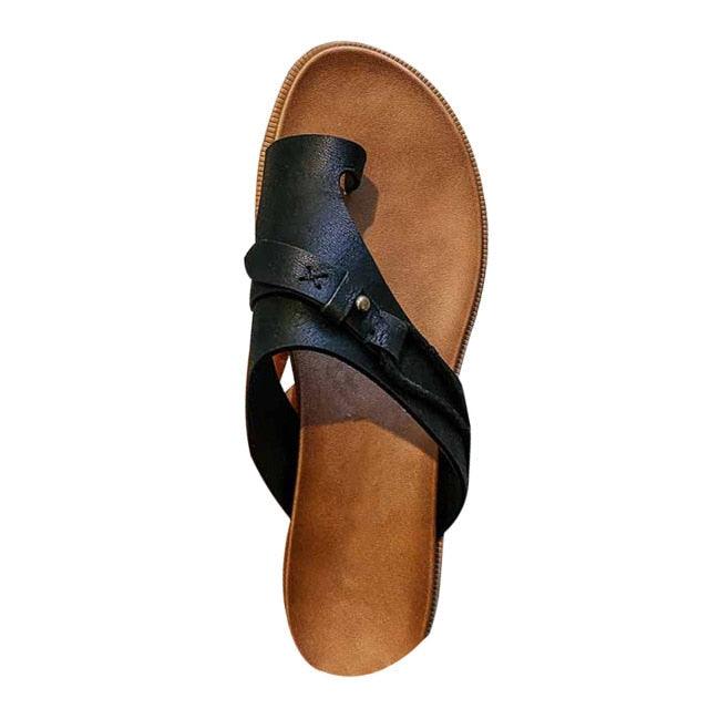 Vintage Summer Beach Outdoor Sandals For Women Casual Beach Sandals Open-Toe Platform Shoes Luxury Style Anti-slip Slippers Comfortable Arch Support Thong Sandals Lightweight Footwear Stevvex