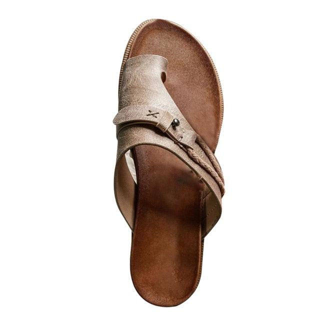 Vintage Summer Beach Outdoor Sandals For Women Casual Beach Sandals Open-Toe Platform Shoes Luxury Style Anti-slip Slippers Comfortable Arch Support Thong Sandals Lightweight Footwear Stevvex