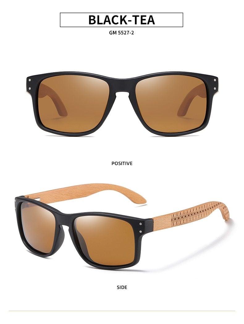 Vintage Wood Handmade Sunglasses Men Polarized Eyewear Outdoor Driving Sun Glasses Reading Glasses For Women Summer Eye Glasses Male Wooden Frame Glasses