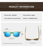 Vintage Wooden Frame Summer Wood Sunglasses Polarized For Women And  Men Vintage Design Wooden Sun Glasses Sunglasses For Men Stevvex