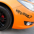 Vinyl Decal "Why So Serious?" Car Sticker Waterproof Auto Decors on  Bumper Rear Window Biker Helmet "WHY SO SERIOUS?" Vinyl Decal Sticker for Laptop, Car Window, Wall Art Stevvex