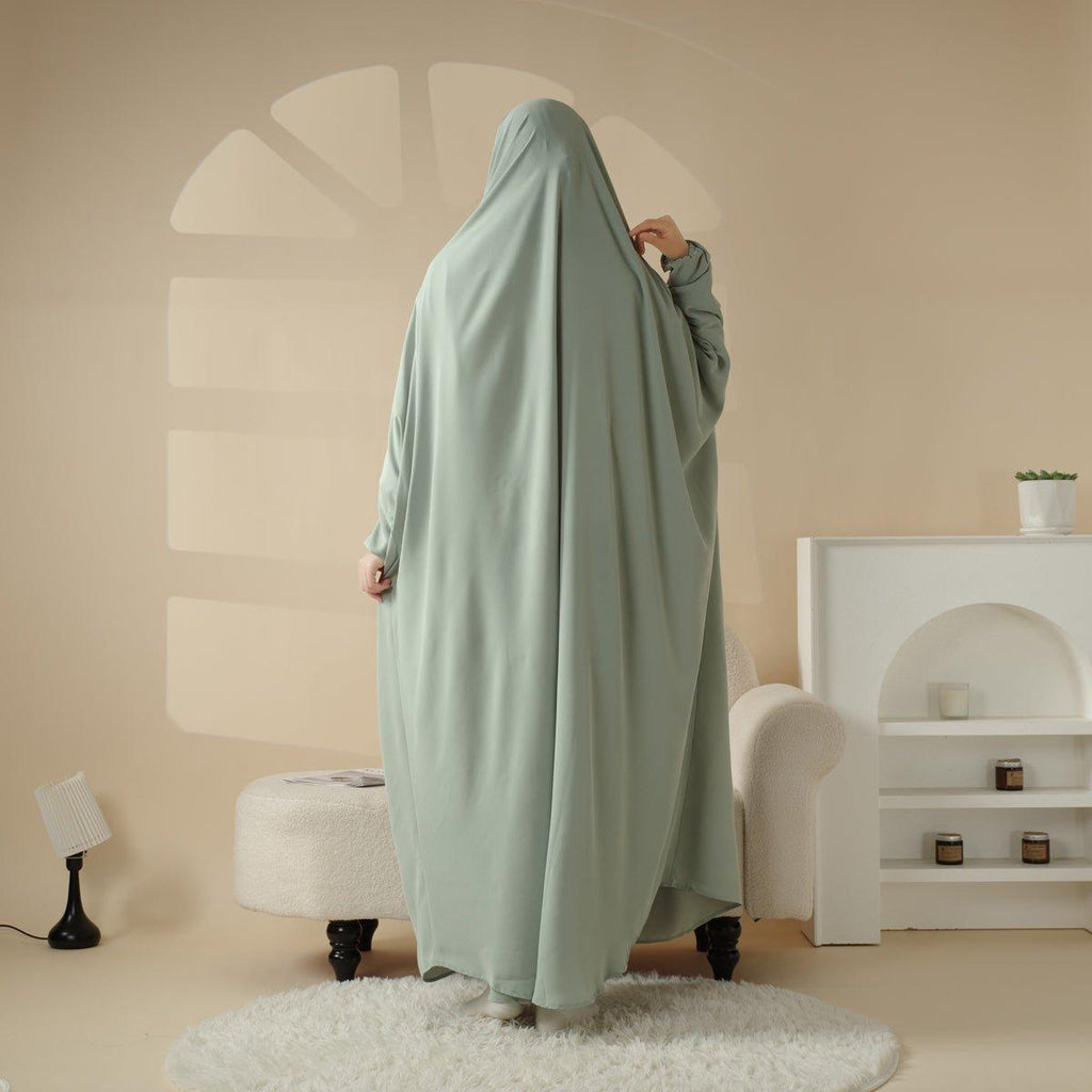 Viscose Niqab Attached 1-Piece Plain Jilbab (MJ005) Mariam's Collection
