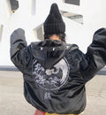Hooded Jacket, Baseball Jacket, Crane Design Pi-Mart