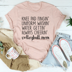 Volleyball Mom Tee Peachy Sunday