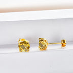 VVS D Moissanite Stud Earrings 925 Sterling Silver 18K Gold Plated Wedding BandsCo Straps