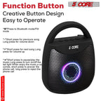 5 Core Outdoor Bluetooth Speaker Wireless Portable Waterproof for Patio Pool Party Pi-Mart