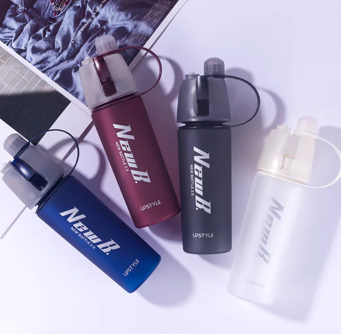Portable Sports Spray Water Bottle (Plastic) Pi-Mart