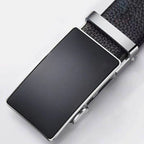 Men's Cowhide Leather Belt with Automatic Buckle