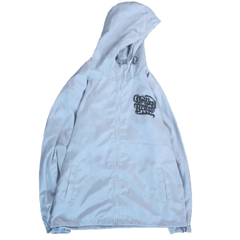 Hooded Jacket with Harajuku Leaf Print for Couples Pi-Mart