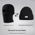 Men's Outdoor Thickened Warm Wool Hat Mask Dual-use