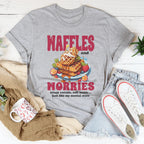 Waffles And Worries Crispy Outside Soft Inside Just Like Tee Peachy Sunday