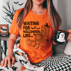 Waiting For Halloween Like Tee Peachy Sunday