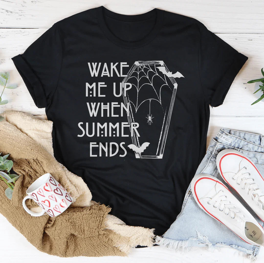 Wake Me Up When Summer Ends Tee Peachy Sunday