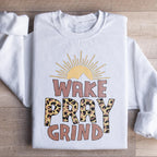 Wake Pray Grind Sweatshirt Peachy Sunday