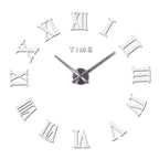 Wall Clock Promotion New Home Decor Large Roman Mirror 3D Wall Clock Mirror Surface Decorative Clock Large Wall Sticker Clock for Living Room Bedroom Office Home Decorations Fashion  Modern Quartz Clocks Living Room  Sticker Watch Stevvex