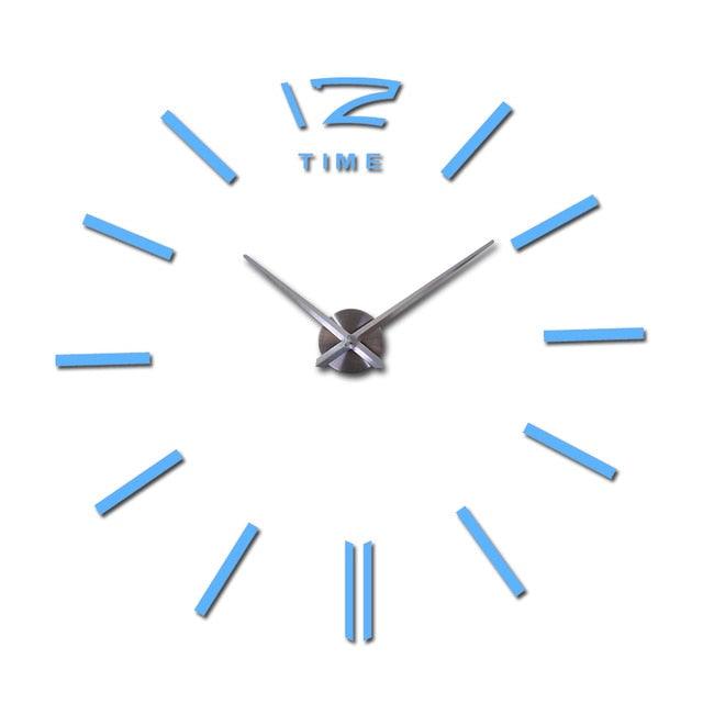 Wall Clock Watch Clocks 3D Frameless Wall Clock Large Stickers Wall Decoration for Living Room Bedroom 3D Acrylic Mirror Stickers Living Room Quartz Needle Europe Stevvex