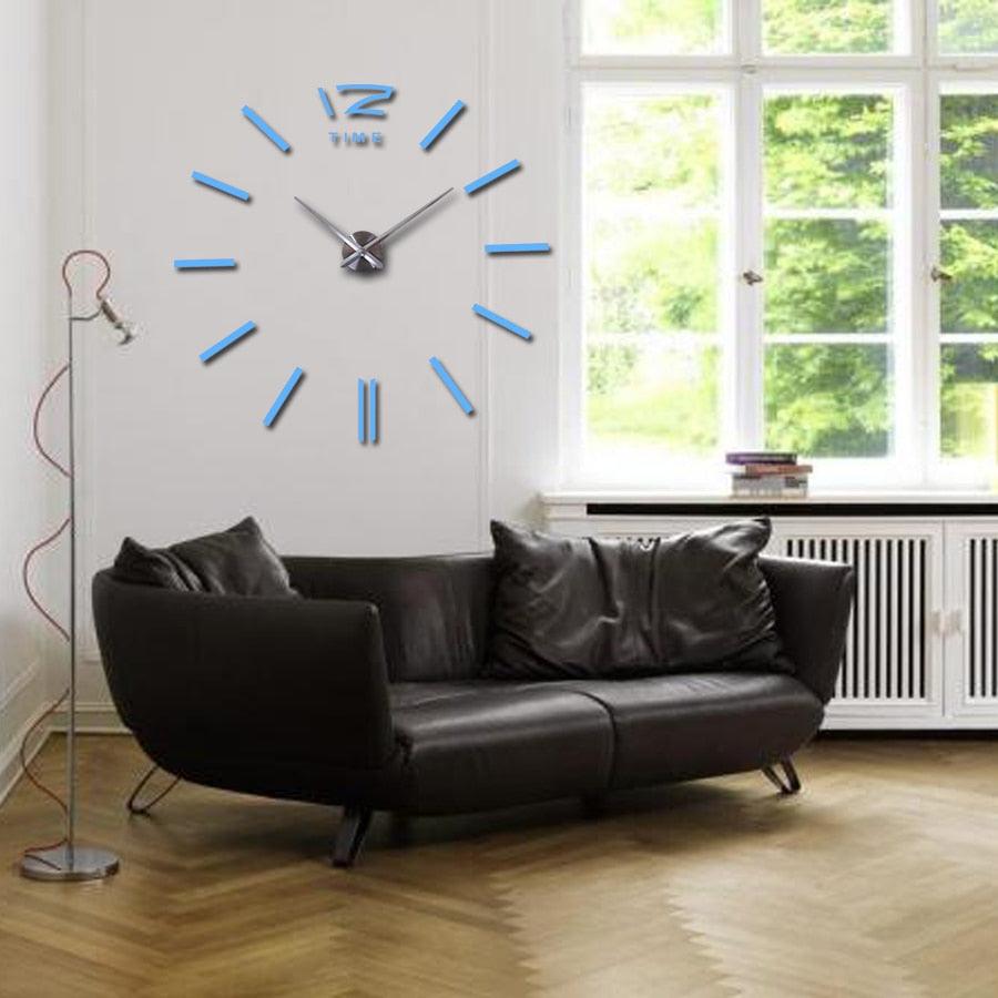 Wall Clock Watch Clocks 3D Frameless Wall Clock Large Stickers Wall Decoration for Living Room Bedroom 3D Acrylic Mirror Stickers Living Room Quartz Needle Europe Stevvex