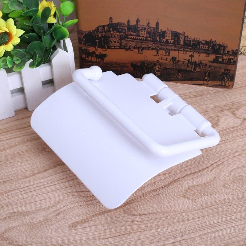 Wall Mounted Plastic Suction Cup Bathroom Toilet Paper Roll Holder With Cover Toilet Tissue Roll Holders Dispenser And Hangers Wall Mounted For Bathroom And Kitchen Stevvex
