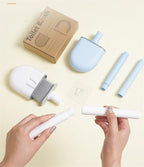 Wall-Mounted Silicone Toilet Brush Wash Toilet Accessories With Holder Soft Bristles Brushes Set Bathroom Cleaning Tool Toilet Brush Set Silicone Toilet Brush With Holder Wall Mounted With Toilet Bowl Brush And Holder Bendable Brush Head Holder Stevvex