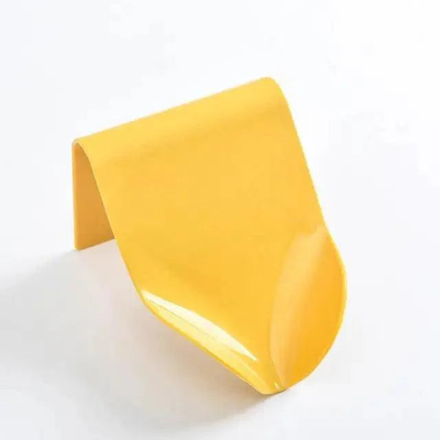 Wall-suction Drain Soap Dish Decorative Drainage Soap Holder Soap Holder Storage Container Home Bathroom Kitchen Accessories Self Adhesive Soap Drain Rack Soap Holder with Hook Wall Mount Soap Dish with Hook Sponge Soap Draining Tray Plate Stevvex