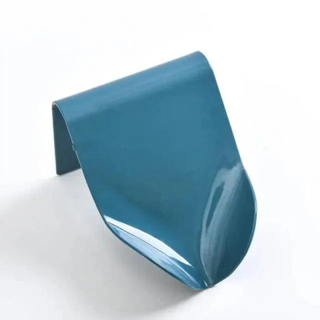 Wall-suction Drain Soap Dish Decorative Drainage Soap Holder Soap Holder Storage Container Home Bathroom Kitchen Accessories Self Adhesive Soap Drain Rack Soap Holder with Hook Wall Mount Soap Dish with Hook Sponge Soap Draining Tray Plate Stevvex