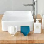 Wall-suction Drain Soap Dish Decorative Drainage Soap Holder Soap Holder Storage Container Home Bathroom Kitchen Accessories Self Adhesive Soap Drain Rack Soap Holder with Hook Wall Mount Soap Dish with Hook Sponge Soap Draining Tray Plate Stevvex
