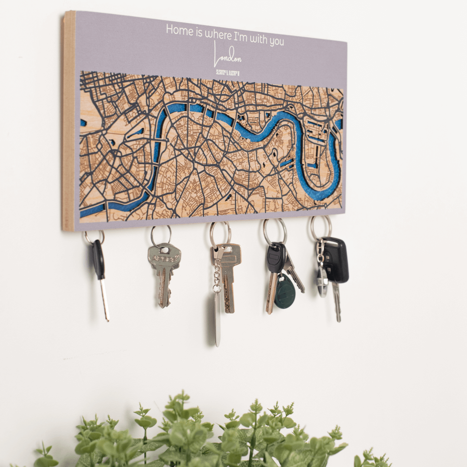 Wooden Key Holder Enjoy The Wood