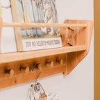 Nursery Wall Shelf with Hooks - SJB-DIAMOND ELITES