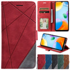 Wallet Flip Leather Case For Xiaomi Redmi 10 10A 10C 9 9A 9C 9T Note 11S 11 Pro 10S 10 Pro 9 Pro 8T 7 Poco X4 GT M4 Pro F4 11T Flip Wallet Case With Magnetic Closure Card Slots  Wrist Strap Protective Case Stevvex