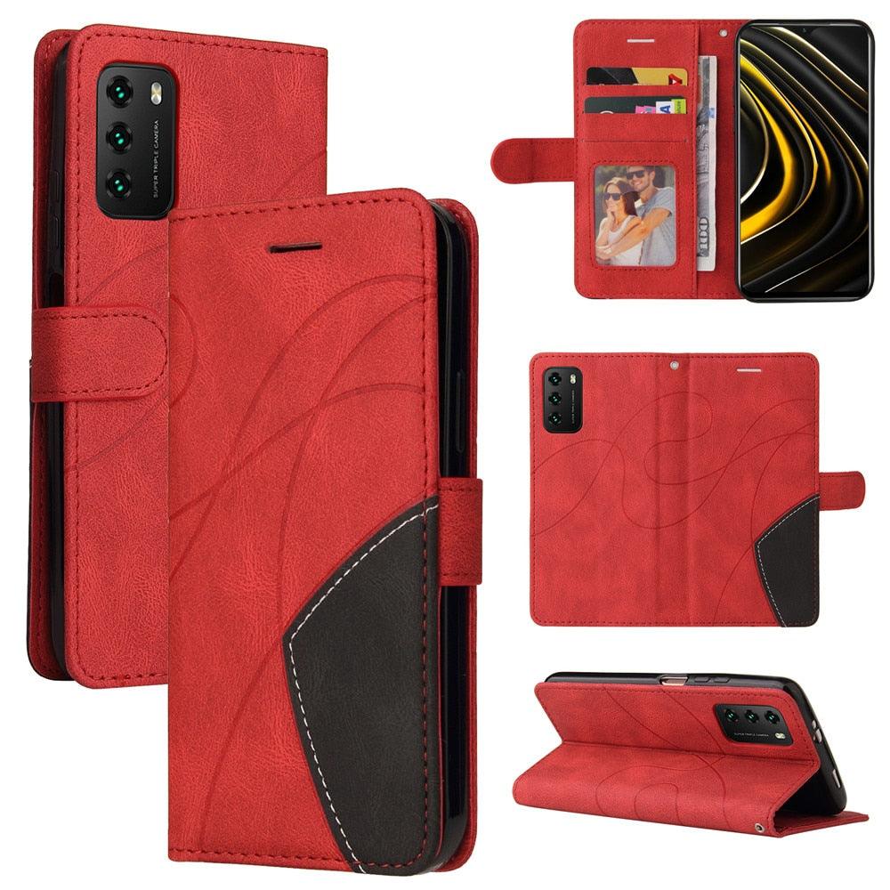 Wallet with Credit Card Holder Stand Women Men Leather Flip Case Folding Cover For Redmi 9T Case Leather Wallet Flip Cover Redmi 9T Phone Case For Xiaomi Redmi 9 T 9A 9C 8 8A 10 5G Note 10 11 Pro 11s 9s 10s Case Stevvex