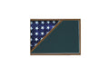 Shadow box for 5x9.5 flag, Walnut Finish The Military Gift Store