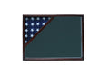 Shadow box for 3x5 flag, Walnut finish The Military Gift Store