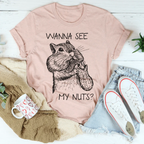 Wanna See My Nuts Tee Peachy Sunday
