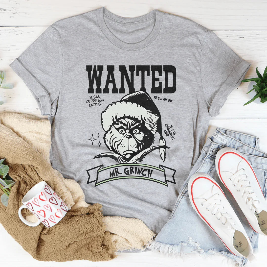 Wanted Grinch Tee Peachy Sunday