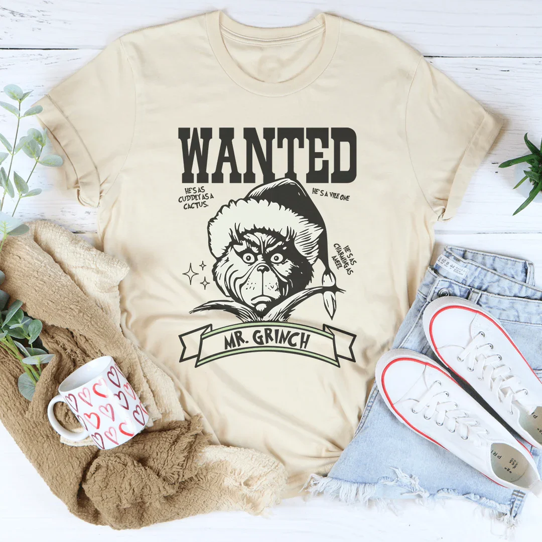 Wanted Grinch Tee Peachy Sunday