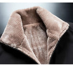 Warm Comfortable Men Winter Windproof Warm Thick Fleece Jacket Men Fashion Casual Coat Unique Design Warm Men's Jacket Men Autumn Outdoor Classic Soft Jacket For Hiking Fishing Travel Stevvex