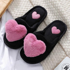 Warm Fluffy Slippers Women Faux Fur Slipper Indoor Floor Slides Flat Soft Furry House Warm Comfortable Fuzzy Furry Bedroom Slippers Indoor Cozy Memory Foam Anti-Slip Flip Flops Stevvex