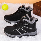 Warm Fur Men's Womens Boots Winter Comfortable Snow Casual Shoes Rubber Ankle Boots Fur Lined Warm Anti-slip Outdoor Work Shoes For Cold Weather Hiking Camping Stevvex