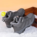 Warm Fur Men's Womens Boots Winter Comfortable Snow Casual Shoes Rubber Ankle Boots Fur Lined Warm Anti-slip Outdoor Work Shoes For Cold Weather Hiking Camping Stevvex