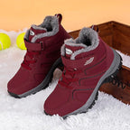 Warm Fur Men's Womens Boots Winter Comfortable Snow Casual Shoes Rubber Ankle Boots Fur Lined Warm Anti-slip Outdoor Work Shoes For Cold Weather Hiking Camping Stevvex