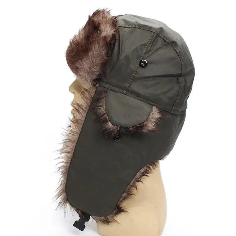 Warm Hat Ear Flaps Cool New Fashion Full Covered Soft And Comfortable Windproof Outdoor Caps For Men Stevvex