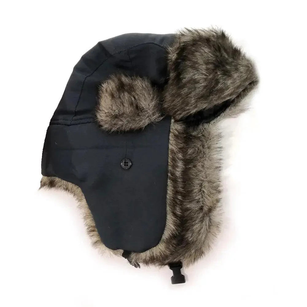 Warm Hat Ear Flaps Cool New Fashion Full Covered Soft And Comfortable Windproof Outdoor Caps For Men Stevvex