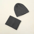 Warm Knit Beanie with Looped Scarf Set (MAC299)