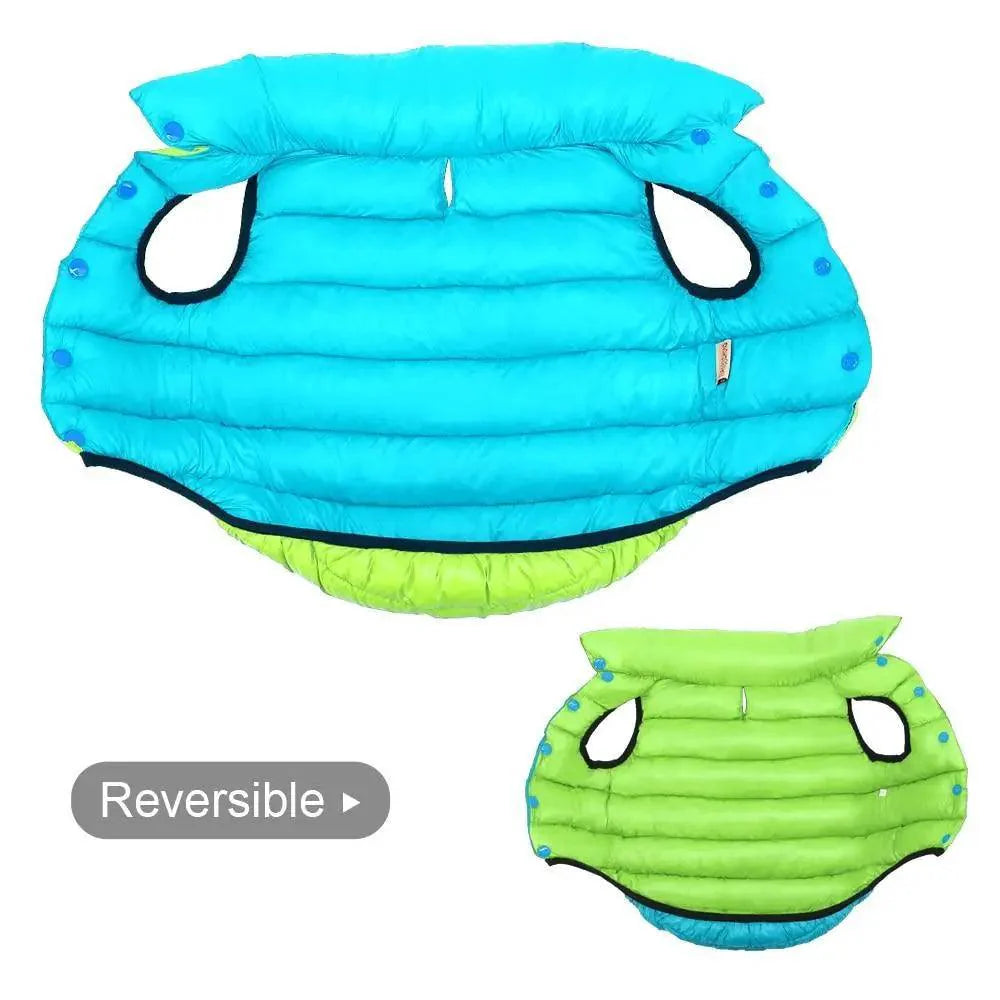 Warm Winter Dog Clothes Vest Reversible Dogs Jacket Coat 3 Layer Thick Pet Clothing Waterproof Outfit for Small Large Dogs Stevvex