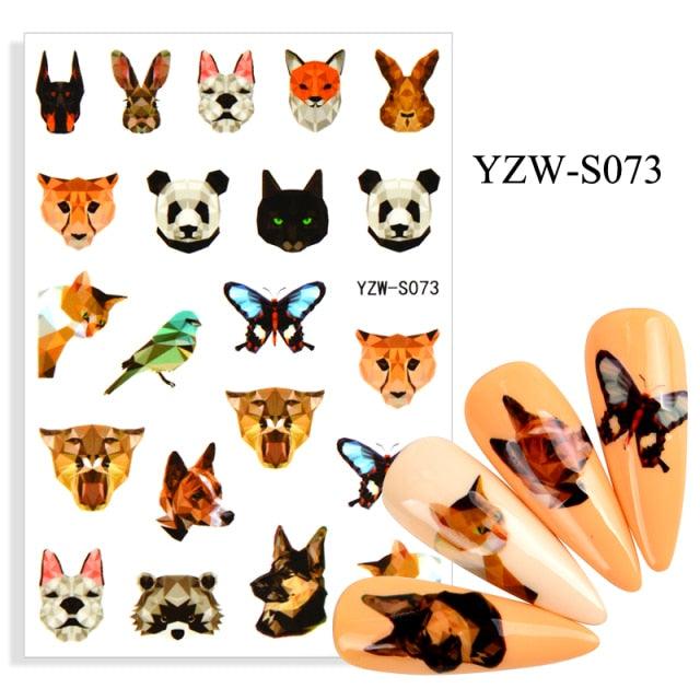 Water Decal Nail Art Decorations Nail Sticker Tattoo Full Cover Beauty Decals Manicure Supplies Accessories  Women Kids Girls Manicure Decoration Nail Art Supplies 3D Self-Adhesive Nail Decals Designer Nail Stickers for Acrylic Nails