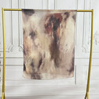 Watercolor Artistic Modal Hijab with Painted Floral Motifs (MH144)