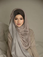 Watercolor Artistic Modal Hijab with Painted Floral Motifs (MH144)