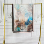 Watercolor Artistic Modal Hijab with Painted Floral Motifs (MH144)